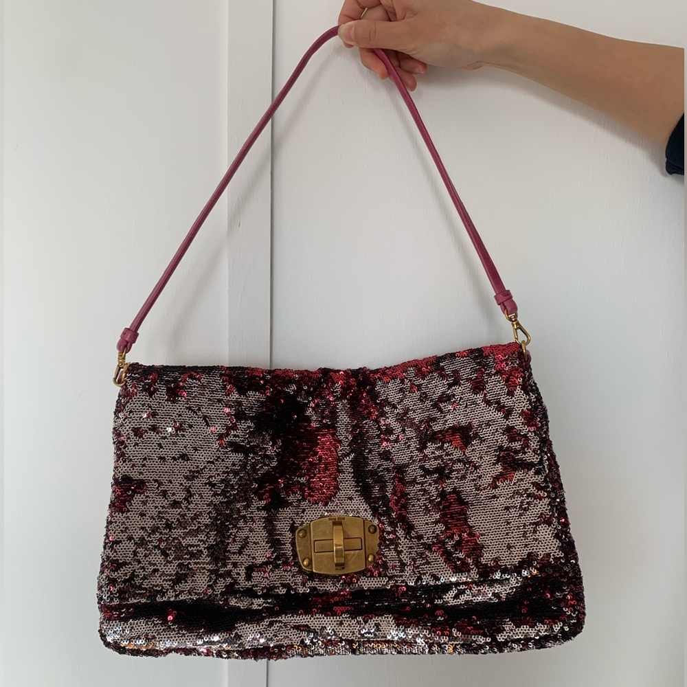 Miu Miu oversized sequin clutch